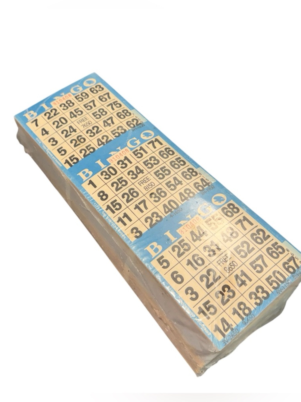 Bingo cards sheets 1000 triple pack vintage NWT New sealed 3000